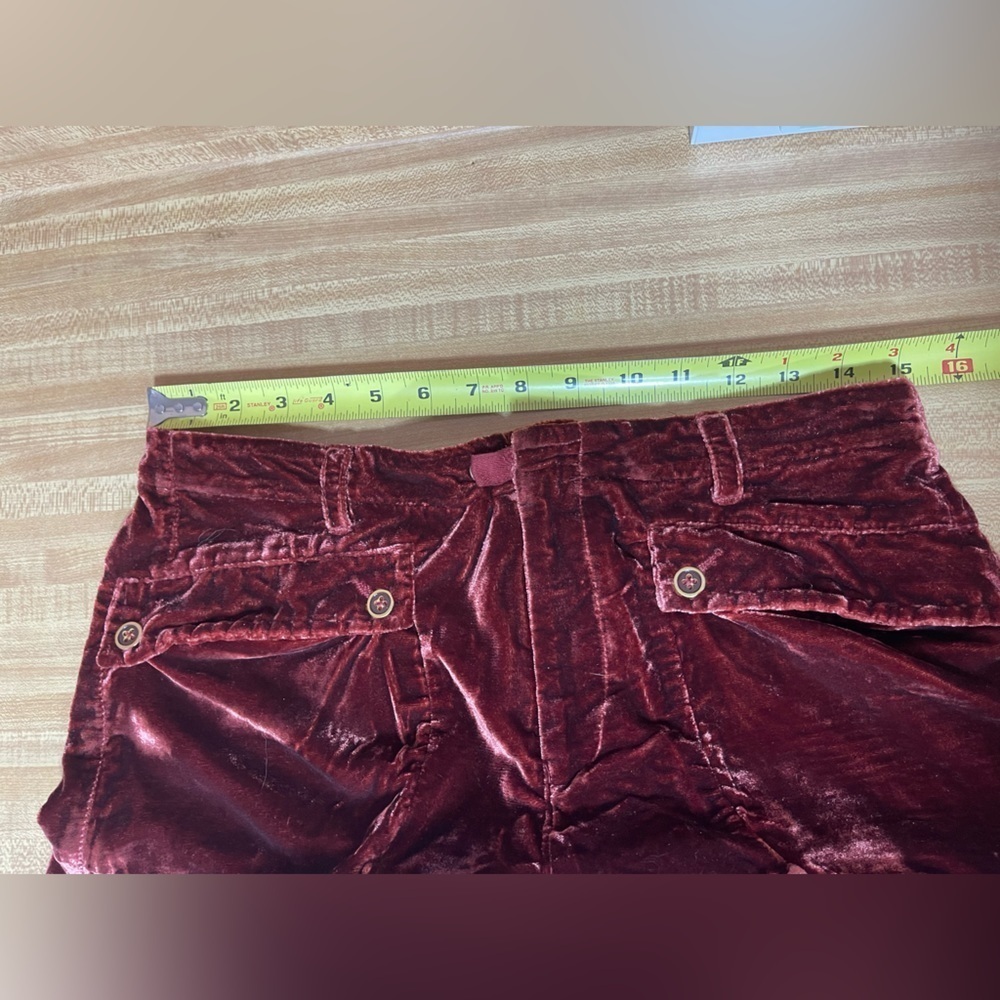 We the Free Lotus Velvet Garnet balloon pants women’s size 28 We the free - Picture 15 of 17
